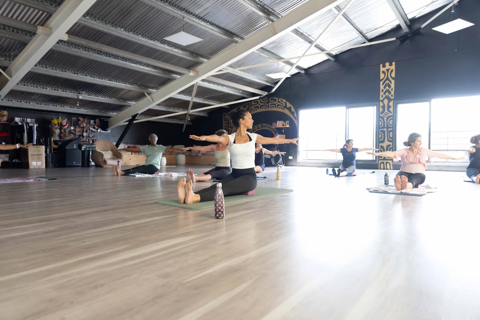 Séance collective de Pilates